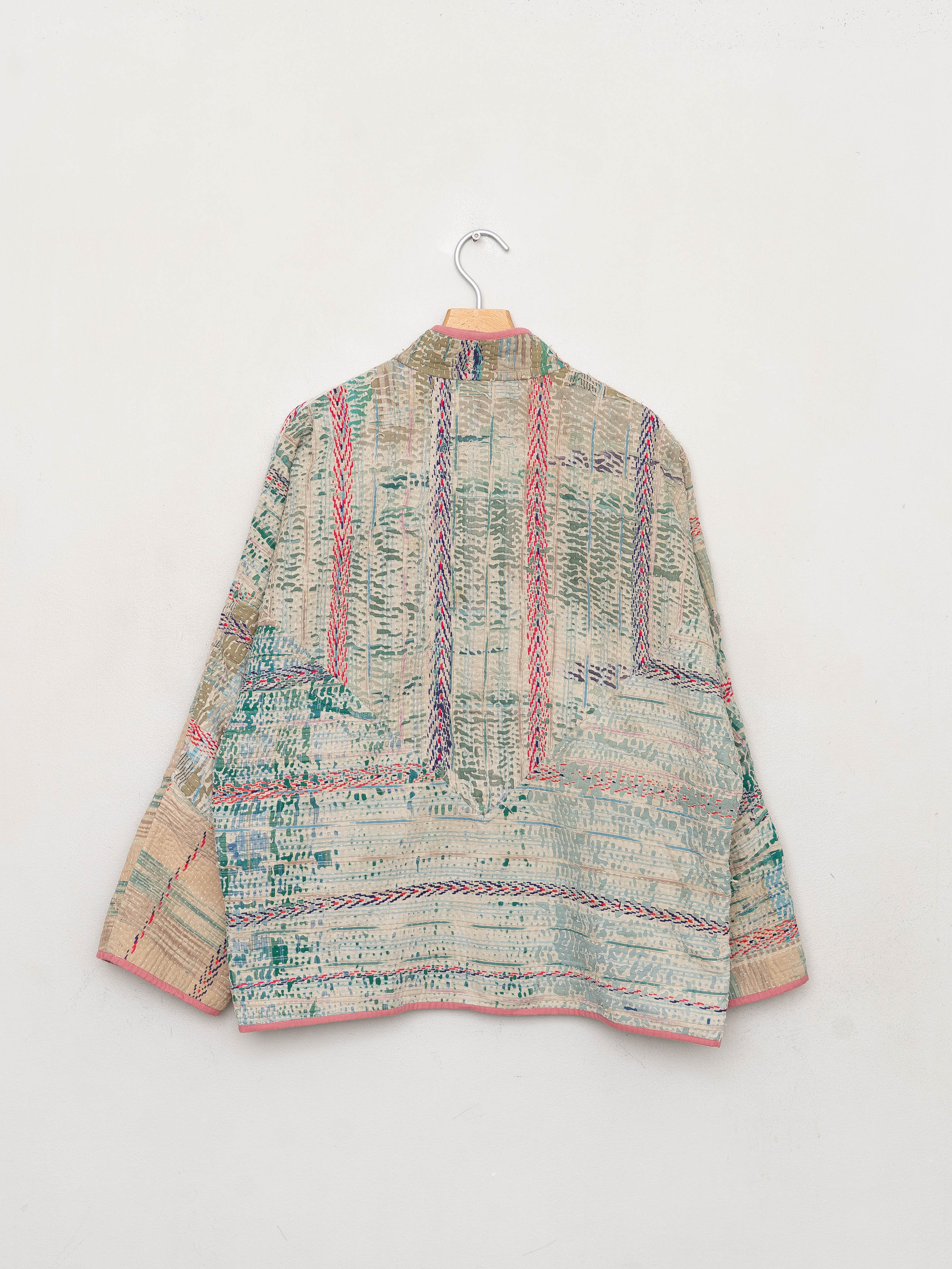 The Ladhiya Quilted Patchwork Kantha Jacket
