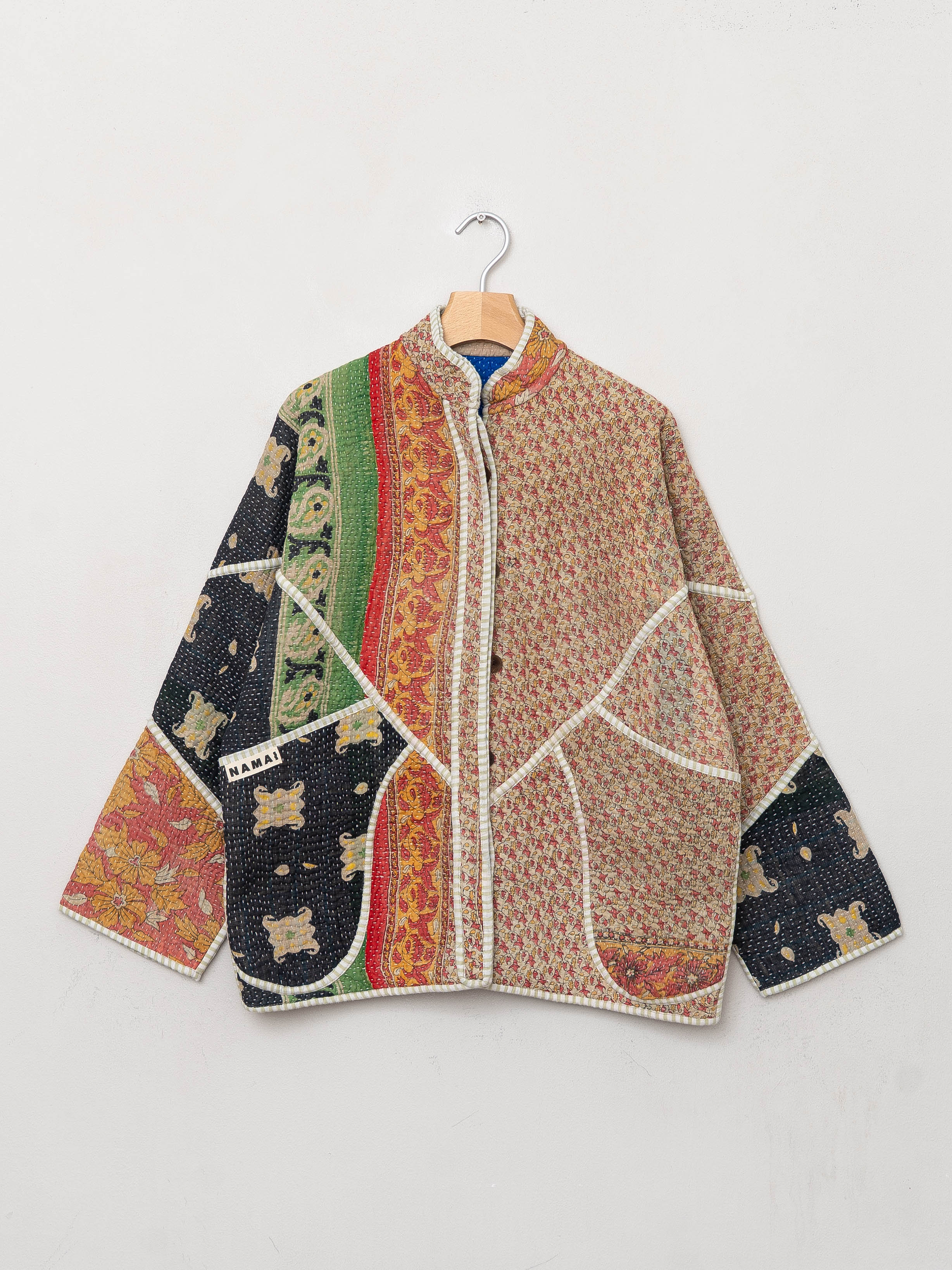 The Ladhiya Quilted Patchwork Kantha Jacket