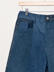 The Bindu Denim Bermuda Culotte Pant - Small