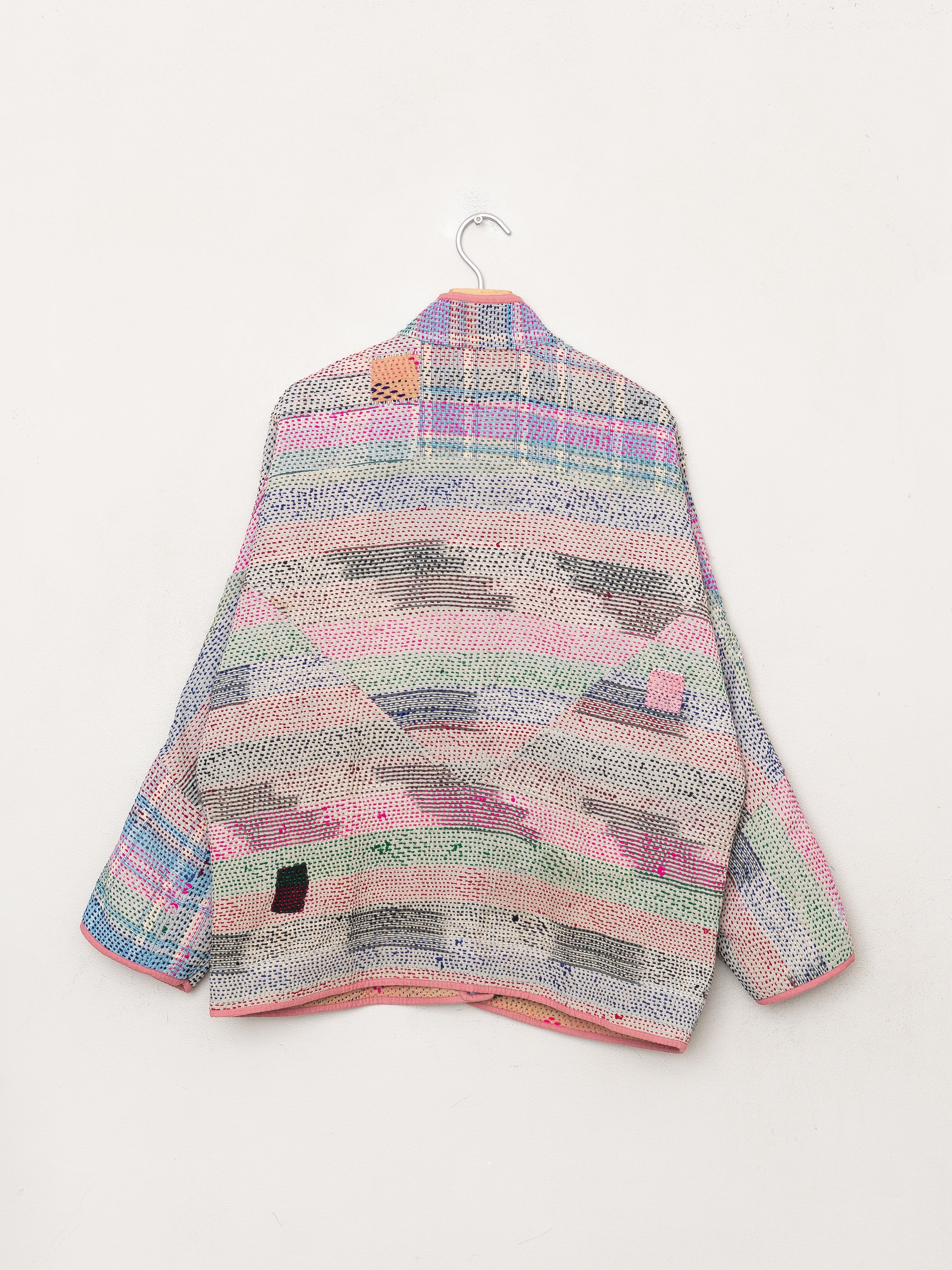 The Ladhiya Quilted Patchwork Kantha Jacket