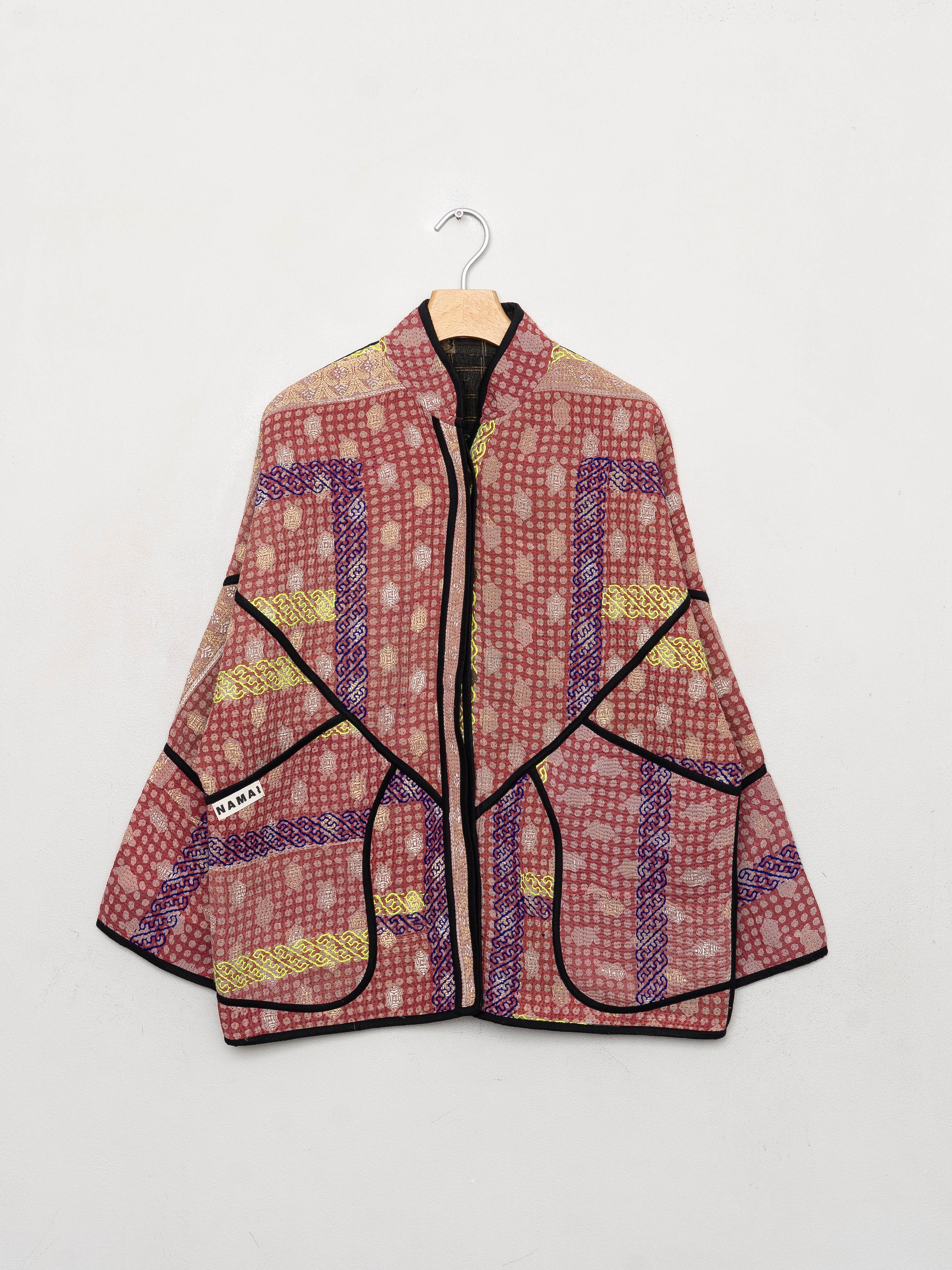 The Ladhiya Quilted Patchwork Kantha Jacket