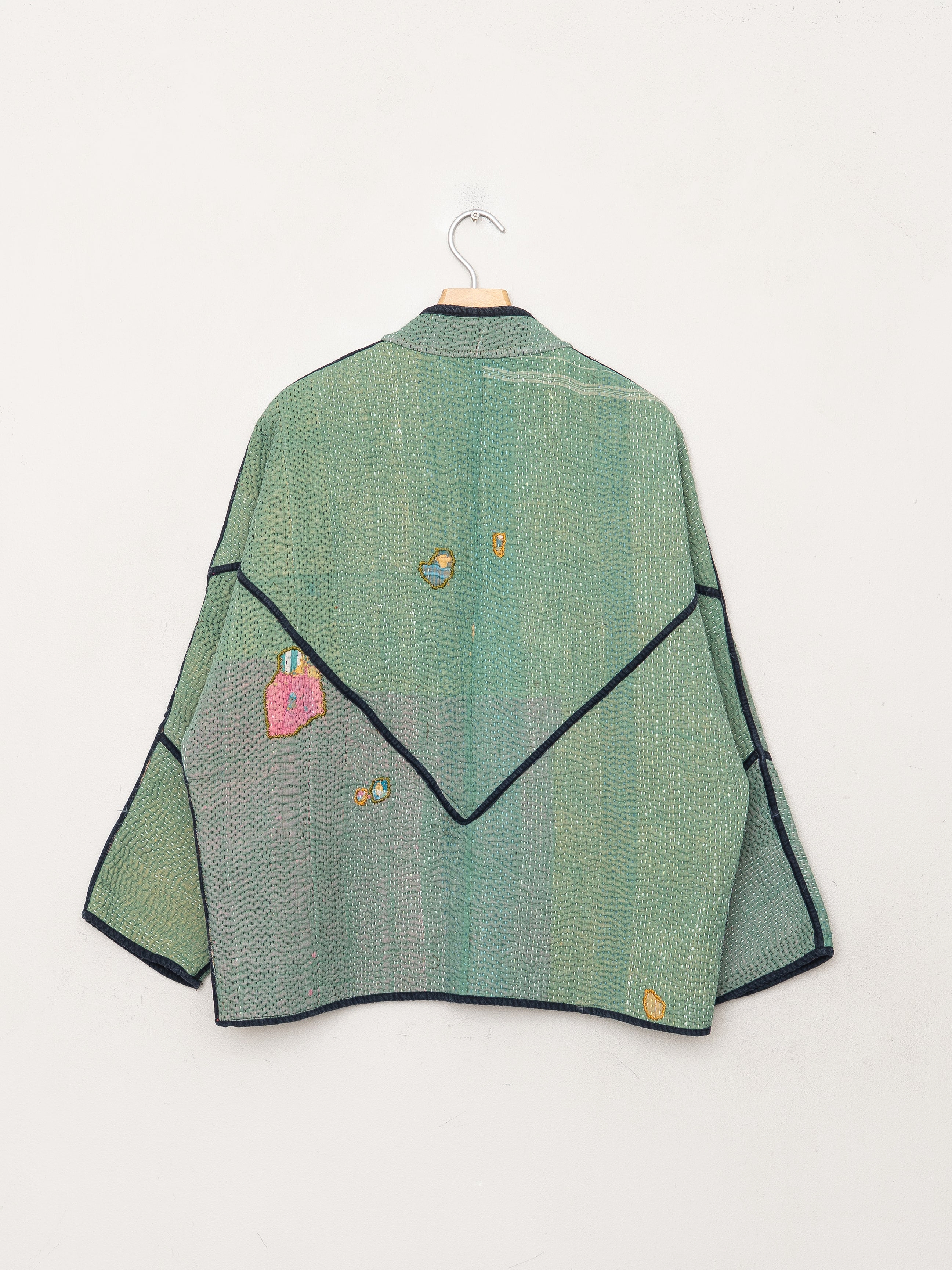 The Ladhiya Quilted Patchwork Kantha Jacket