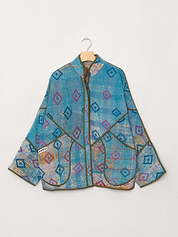 The Ladhiya Quilted Patchwork Kantha Jacket