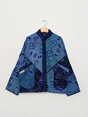 The Ladhiya Denim Suzani Jacket - Medium