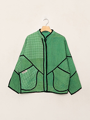 The Ladhiya Petite Quilted Patchwork Kantha Jacket