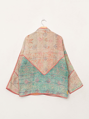 The Ladhiya Quilted Patchwork Kantha Jacket