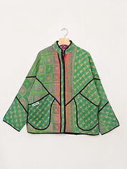The Ladhiya Quilted Patchwork Kantha Jacket