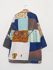 The Sai Quilted Patchwork Kantha Coat