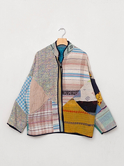The Ladhiya Quilted Patchwork Kantha Jacket