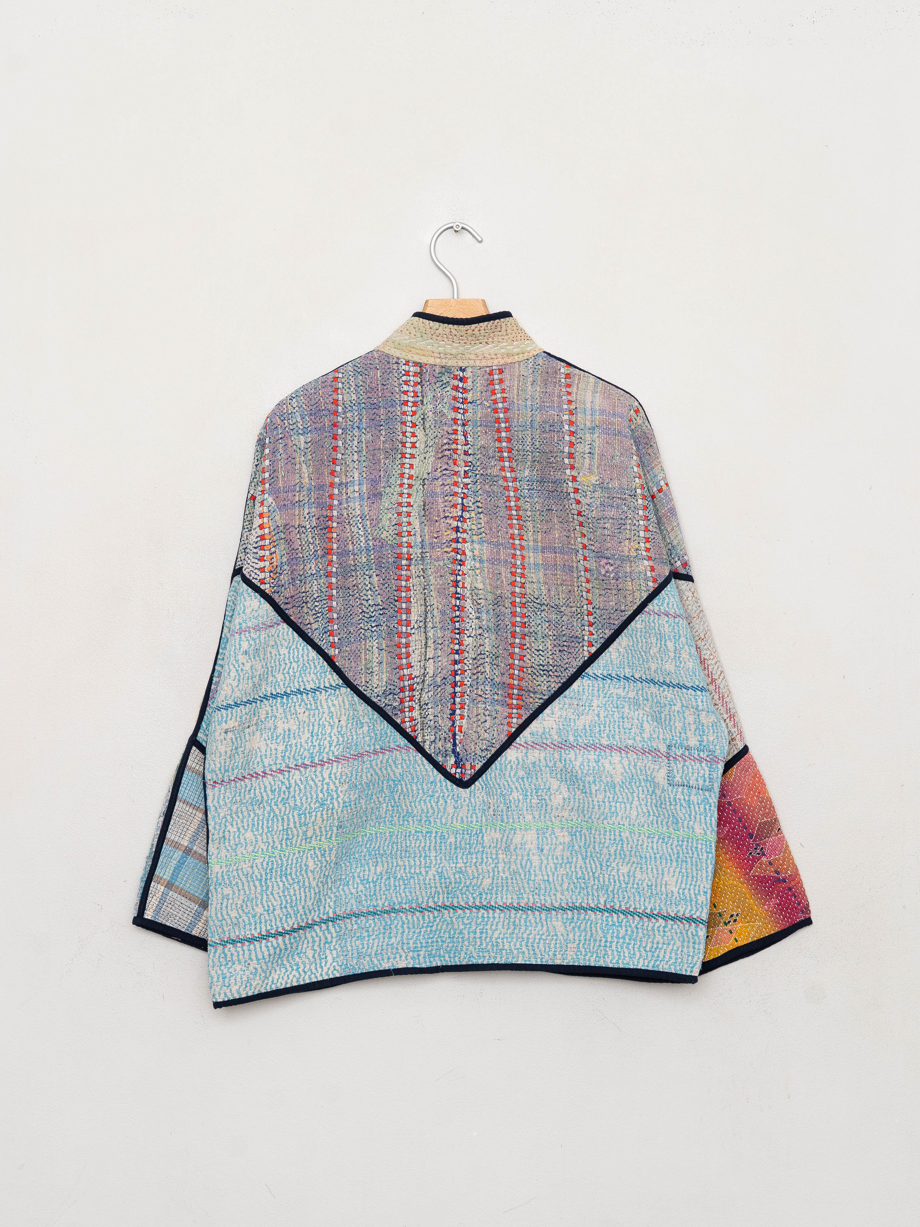 The Ladhiya Quilted Patchwork Kantha Jacket