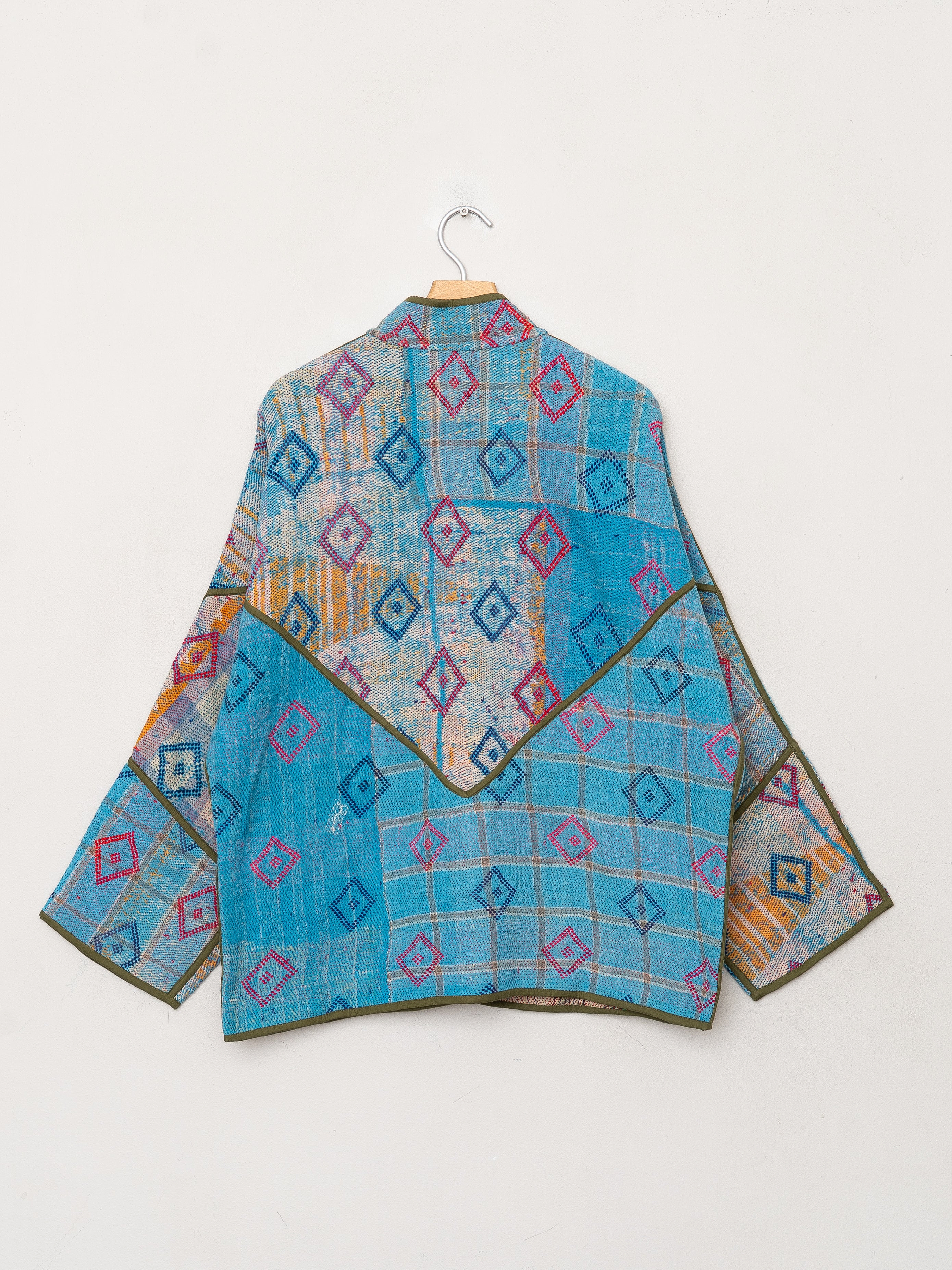 The Ladhiya Quilted Patchwork Kantha Jacket
