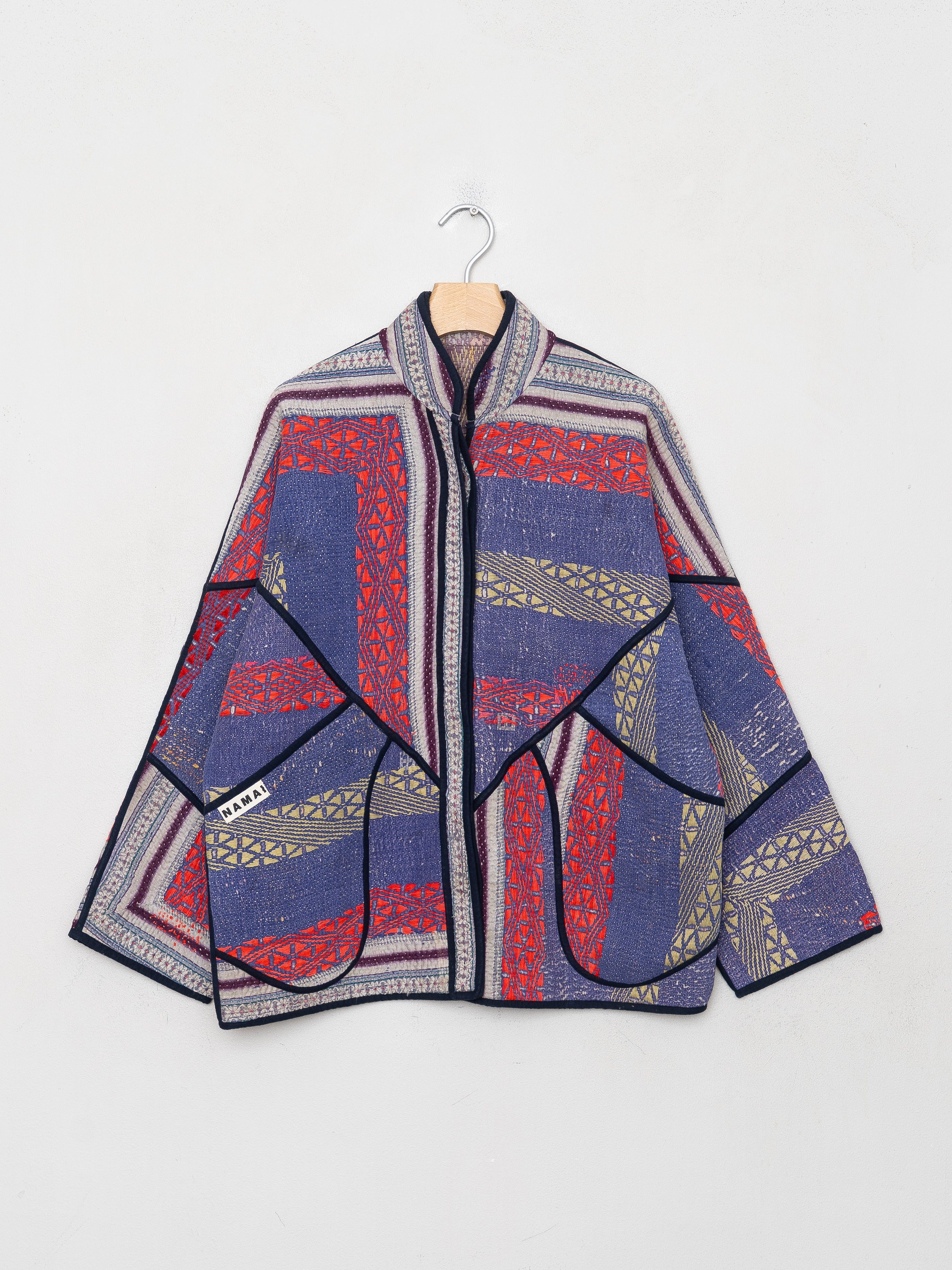 The Ladhiya Quilted Patchwork Kantha Jacket