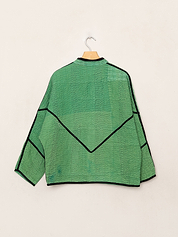 The Ladhiya Petite Quilted Patchwork Kantha Jacket