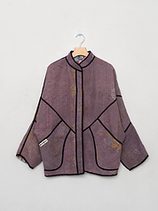 The Ishani Quilted Patchwork Kantha Jacket