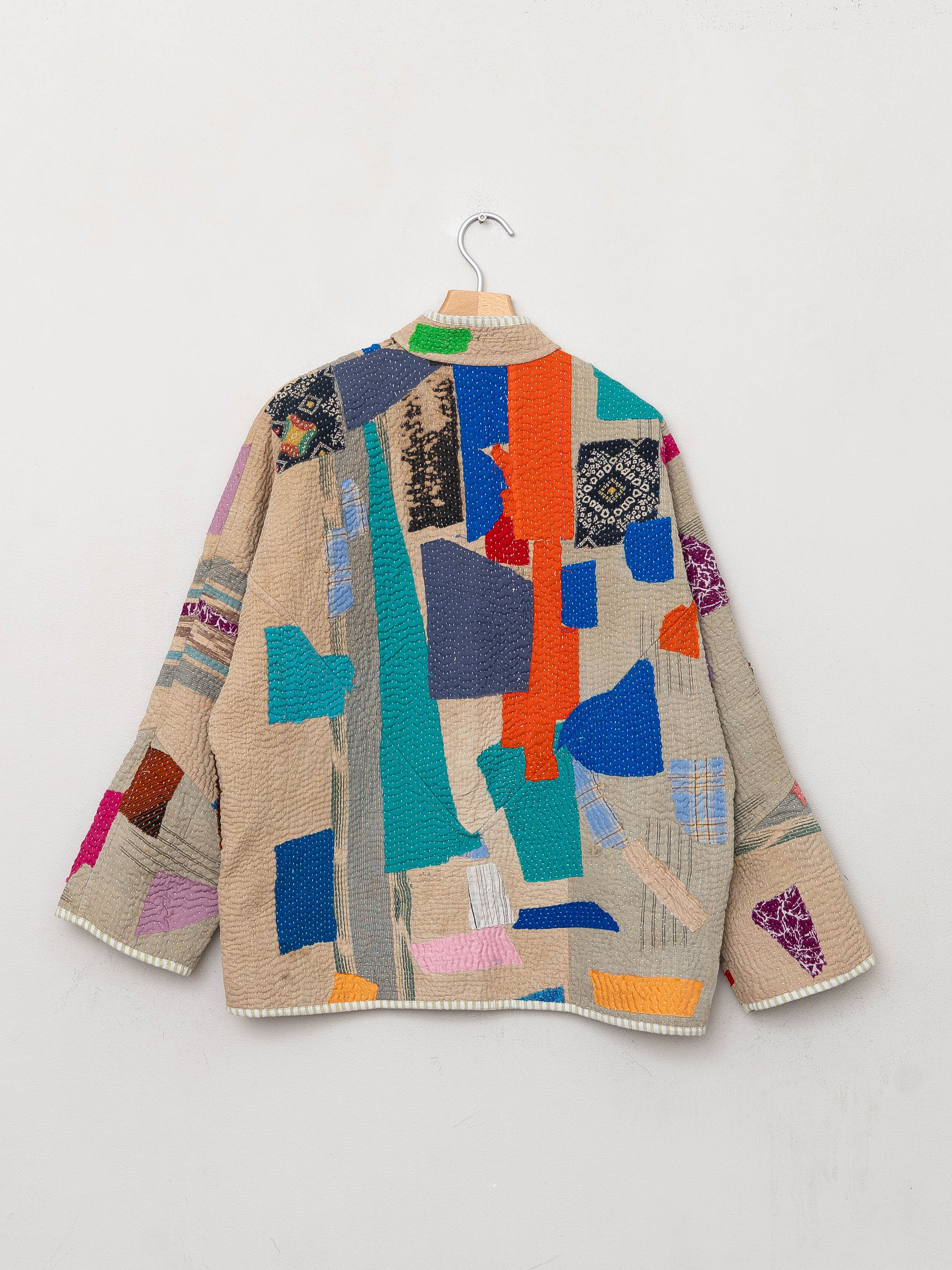 The Ladhiya Quilted Patchwork Kantha Jacket