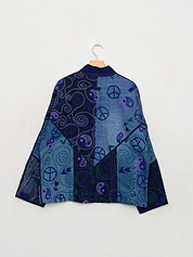 The Ladhiya Denim Suzani Jacket - Medium