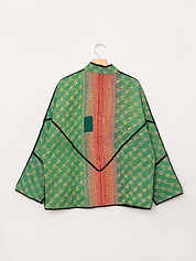 The Ladhiya Quilted Patchwork Kantha Jacket