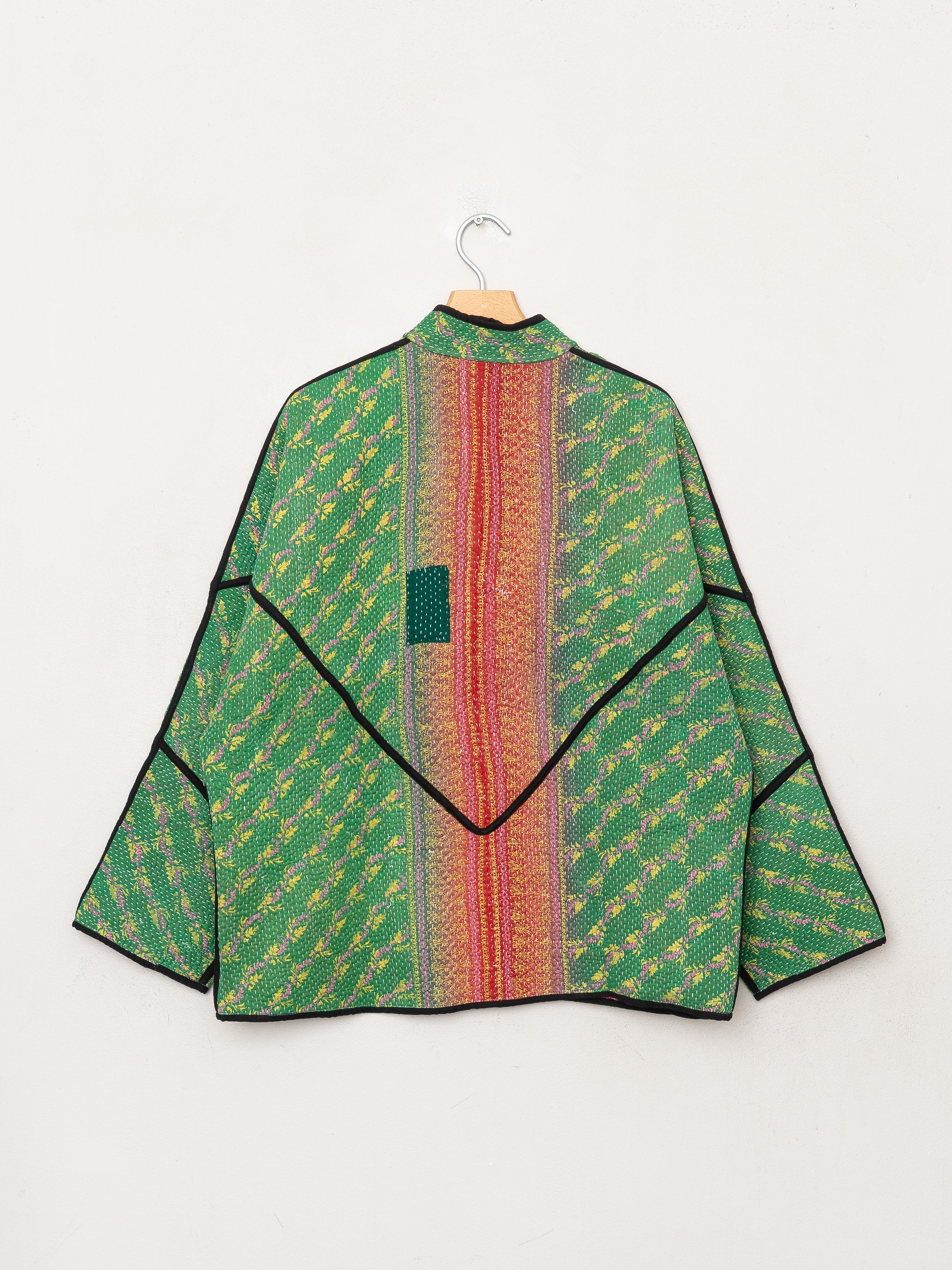 The Ladhiya Quilted Patchwork Kantha Jacket