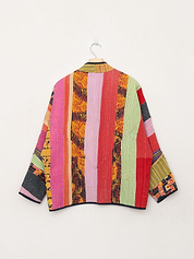 The Ladhiya Quilted Patchwork Kantha Jacket