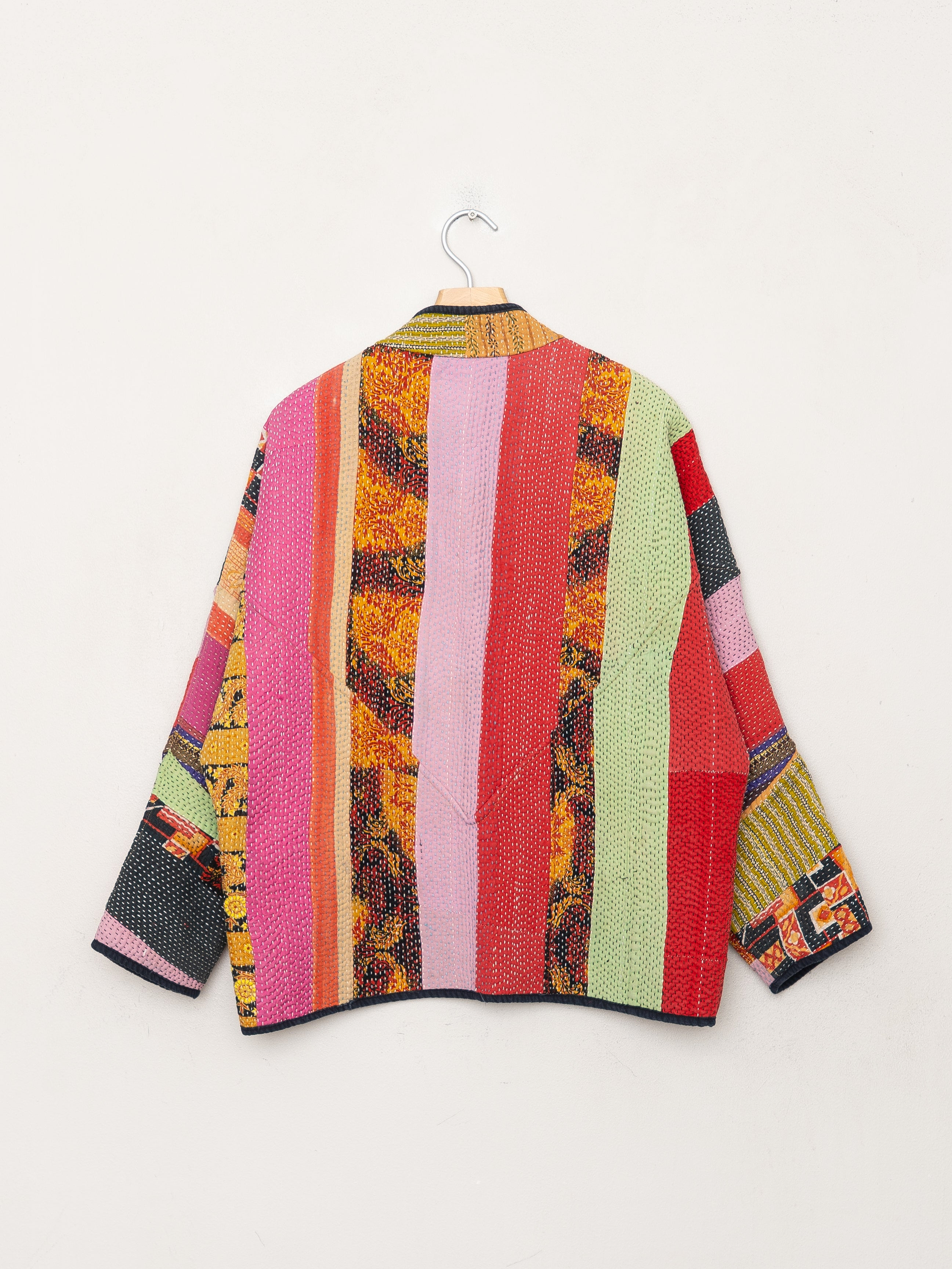 The Ladhiya Quilted Patchwork Kantha Jacket