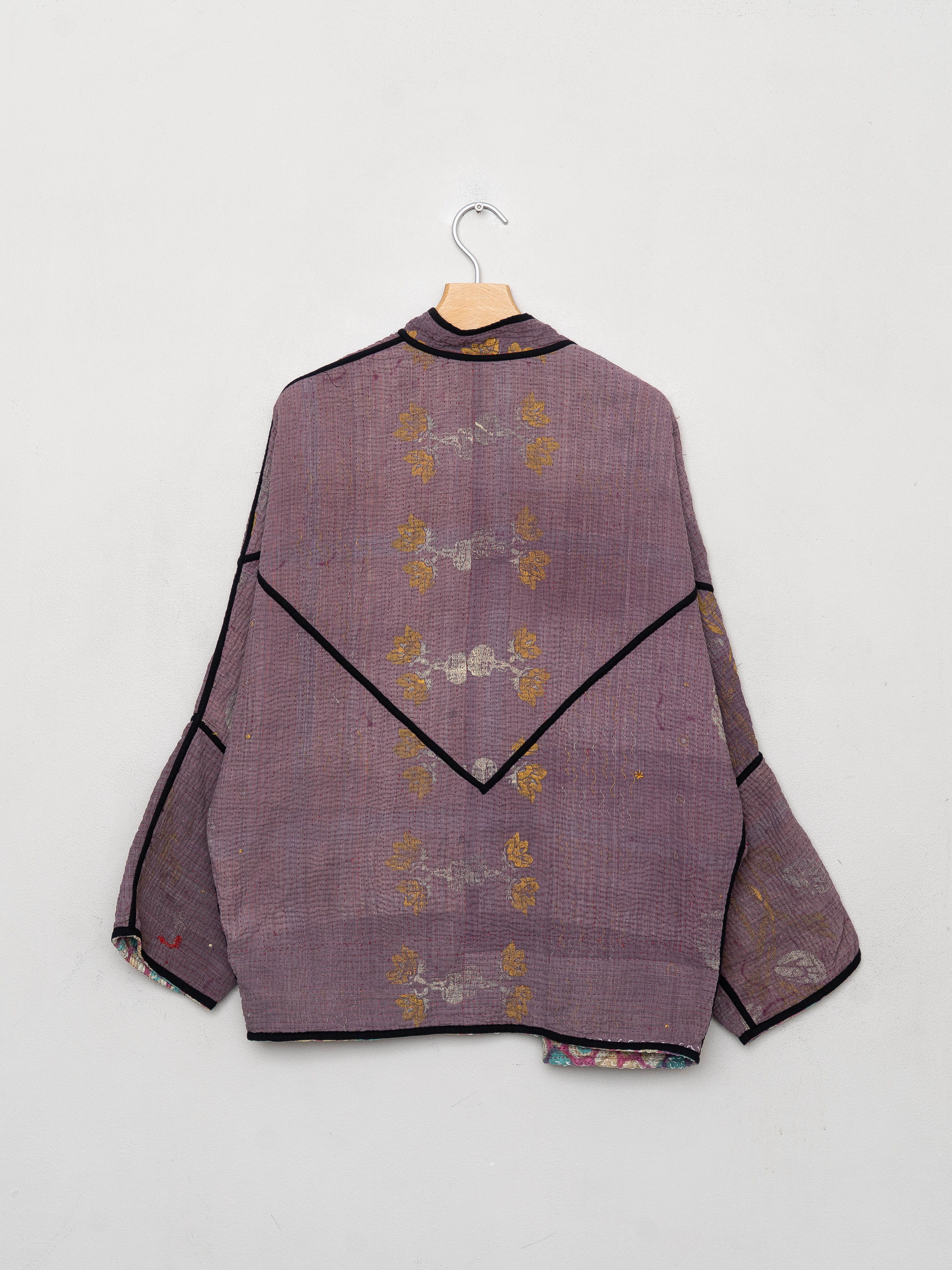The Ishani Quilted Patchwork Kantha Jacket