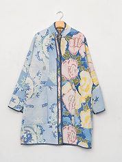 The Sai Quilted Patchwork Kantha Coat