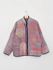 The Ladhiya Quilted Patchwork Kantha Jacket