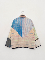 The Ladhiya Quilted Patchwork Kantha Jacket