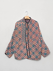 The Ishani Quilted Patchwork Kantha Jacket
