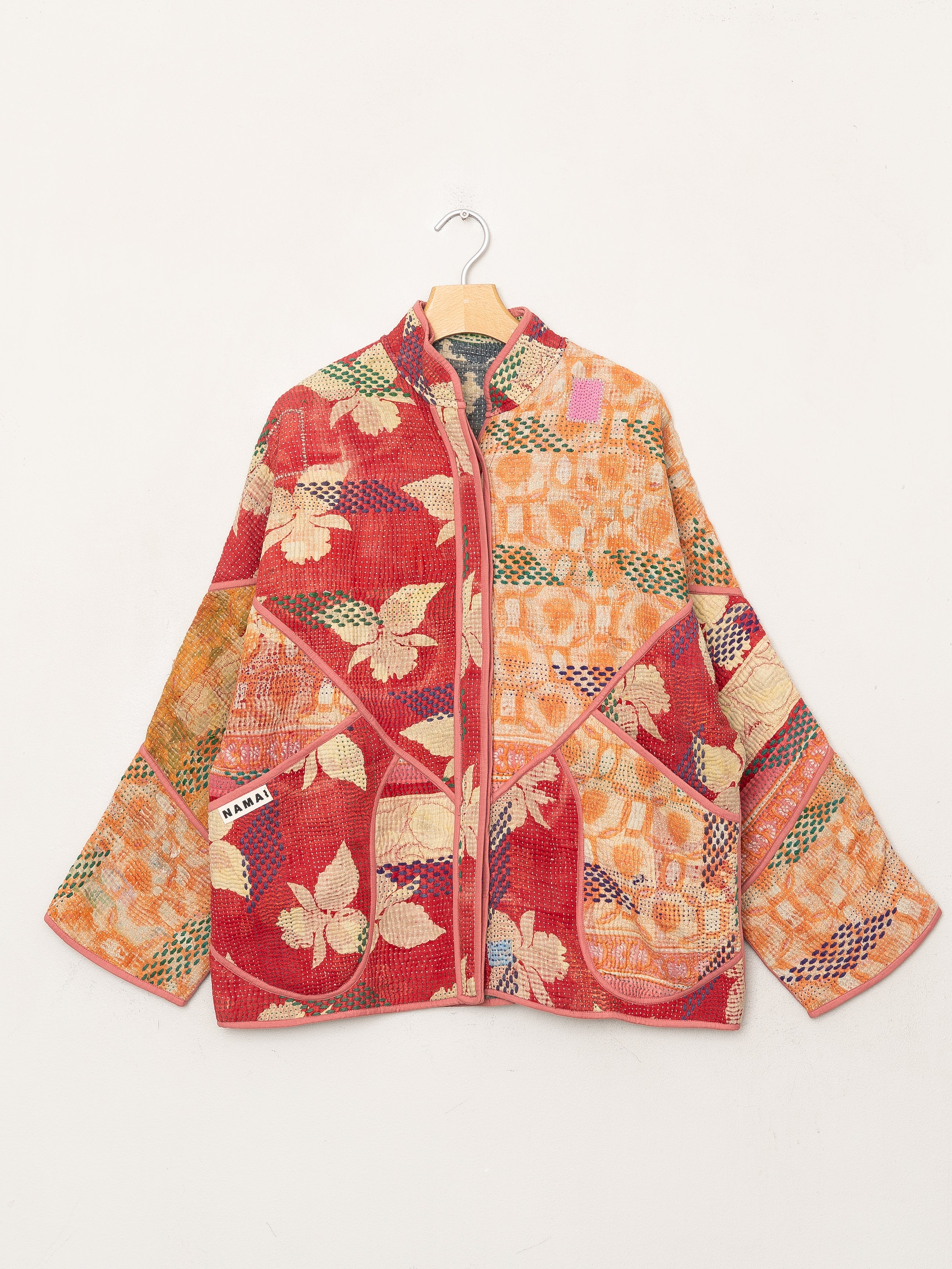 The Ladhiya Quilted Patchwork Kantha Jacket
