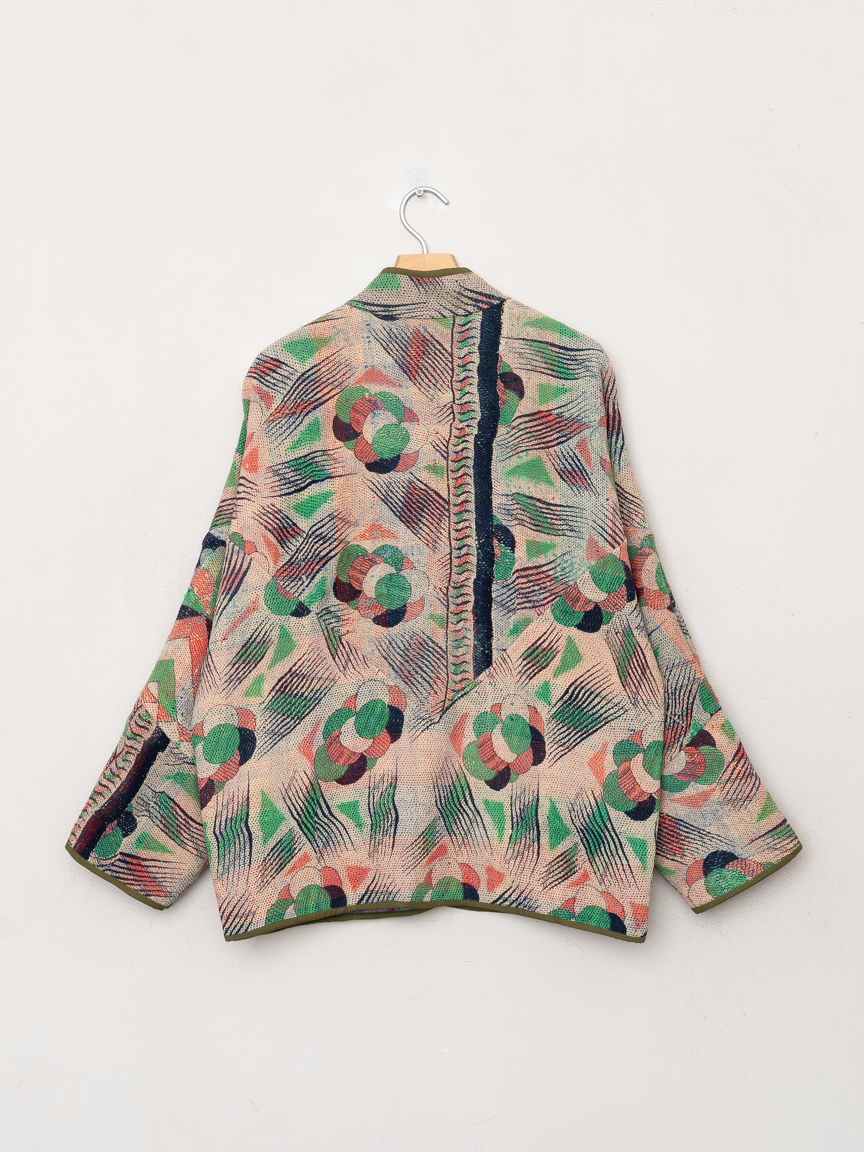 The Ladhiya Quilted Patchwork Kantha Jacket