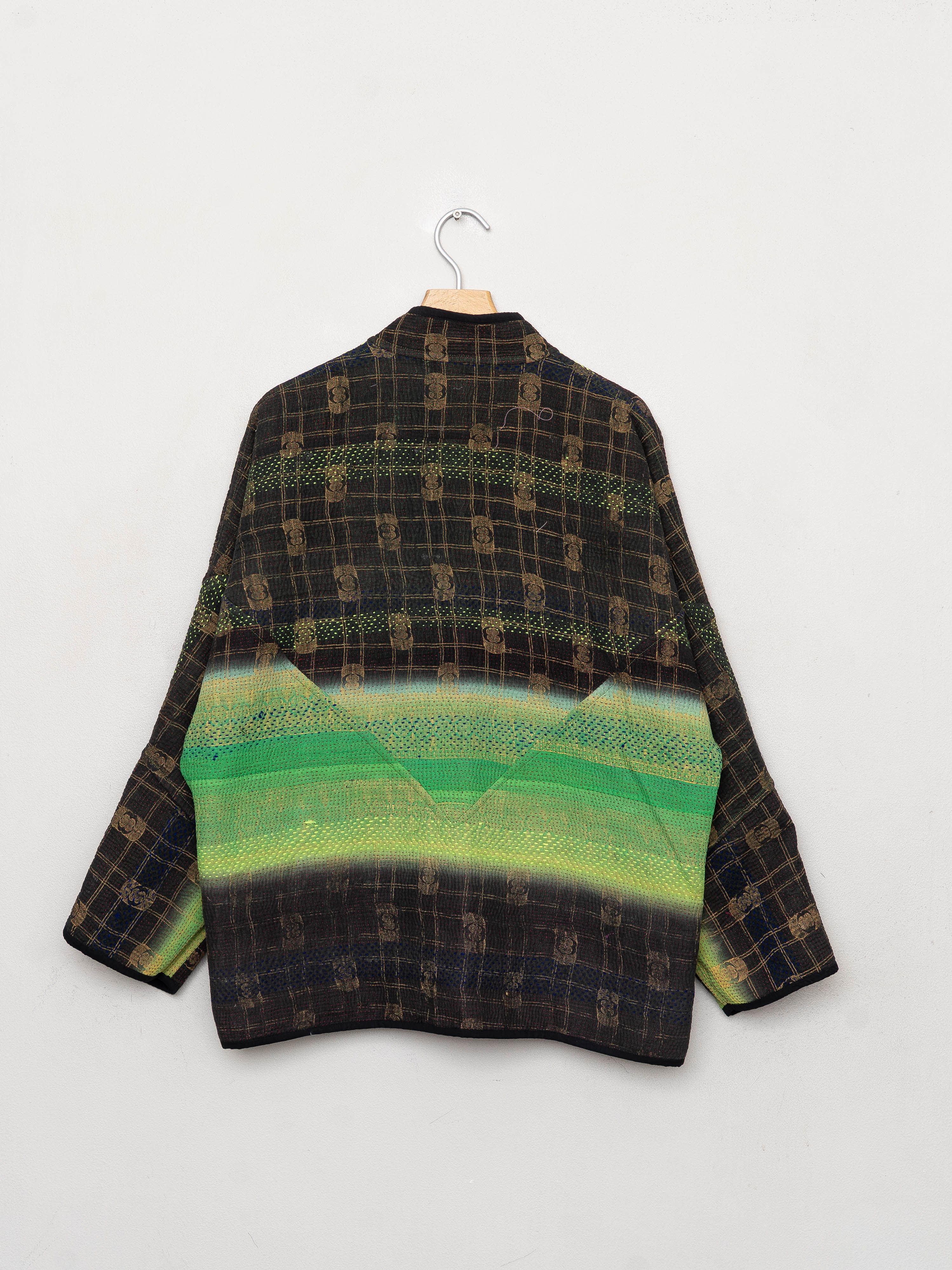 The Ladhiya Quilted Patchwork Kantha Jacket