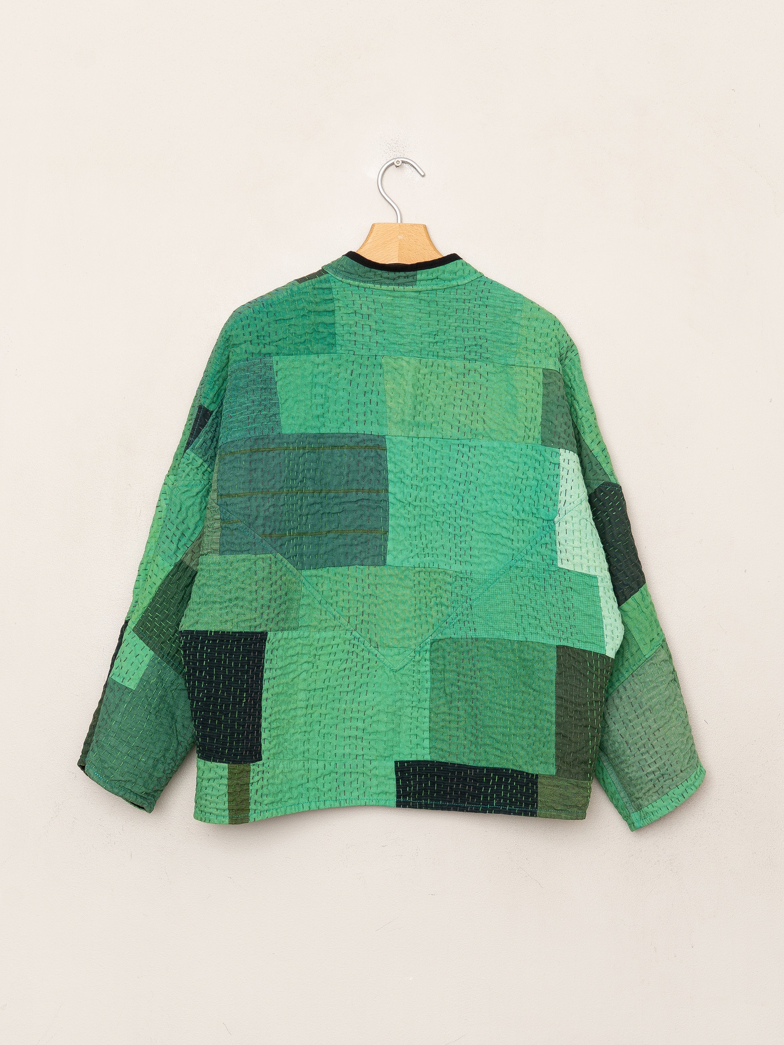 The Ladhiya Petite Quilted Patchwork Kantha Jacket