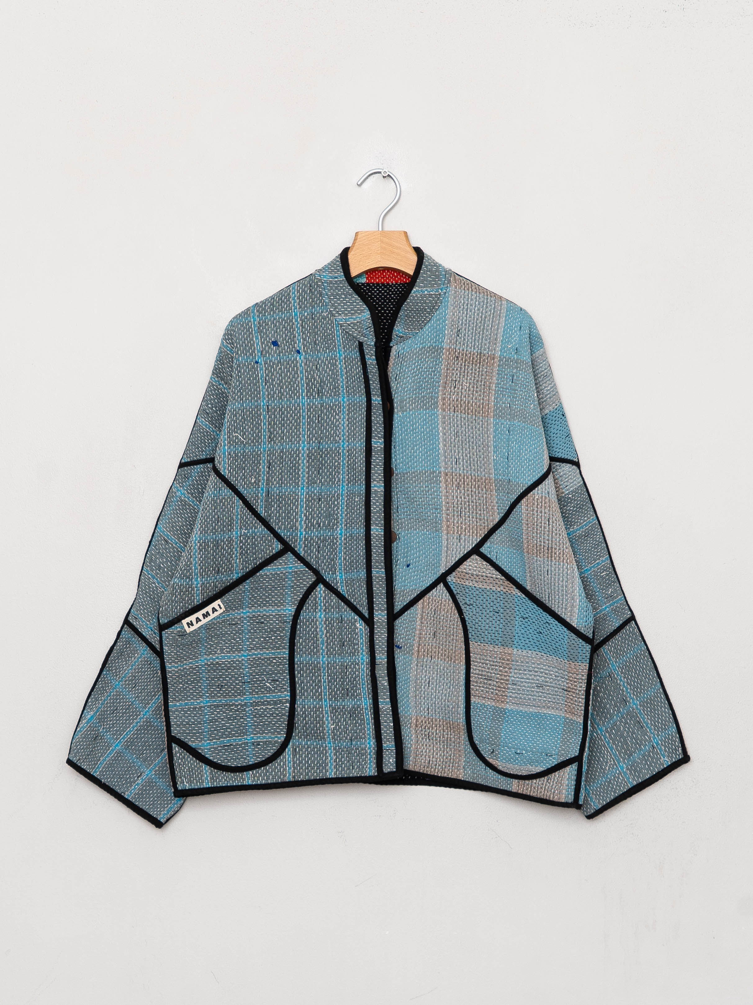 The Ladhiya Quilted Patchwork Kantha Jacket