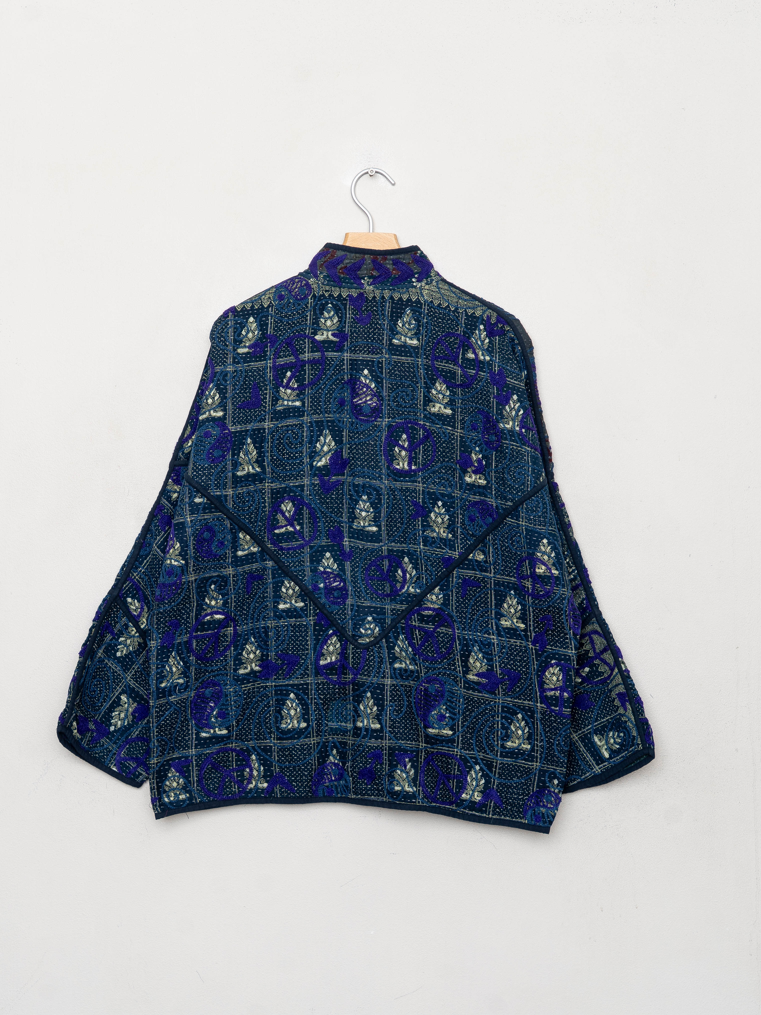 The Ladhiya Quilted Suzani Kantha Jacket