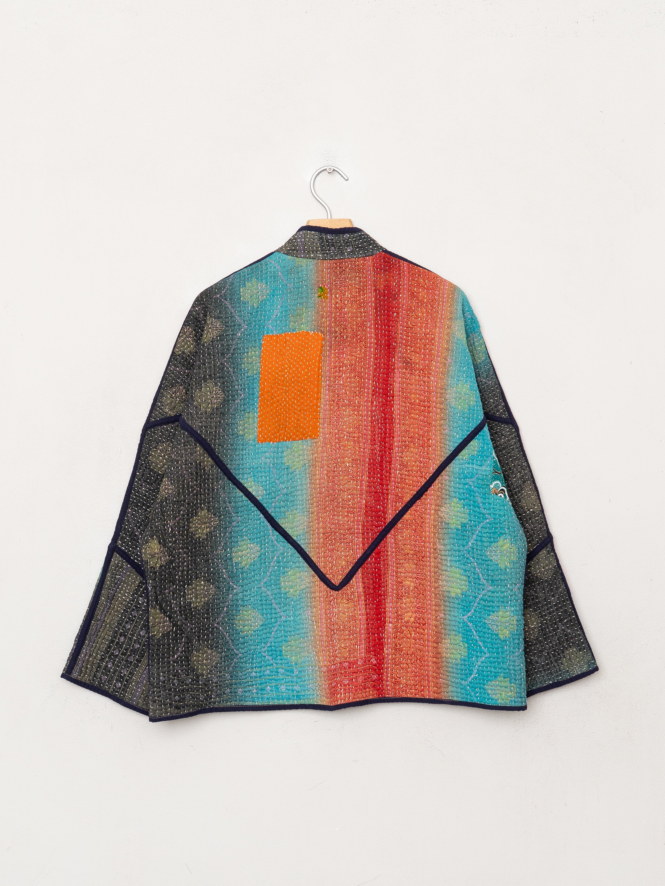 The Ladhiya Quilted Patchwork Kantha Jacket