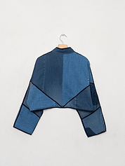 The Kaira Cropped Denim Jacket - Medium