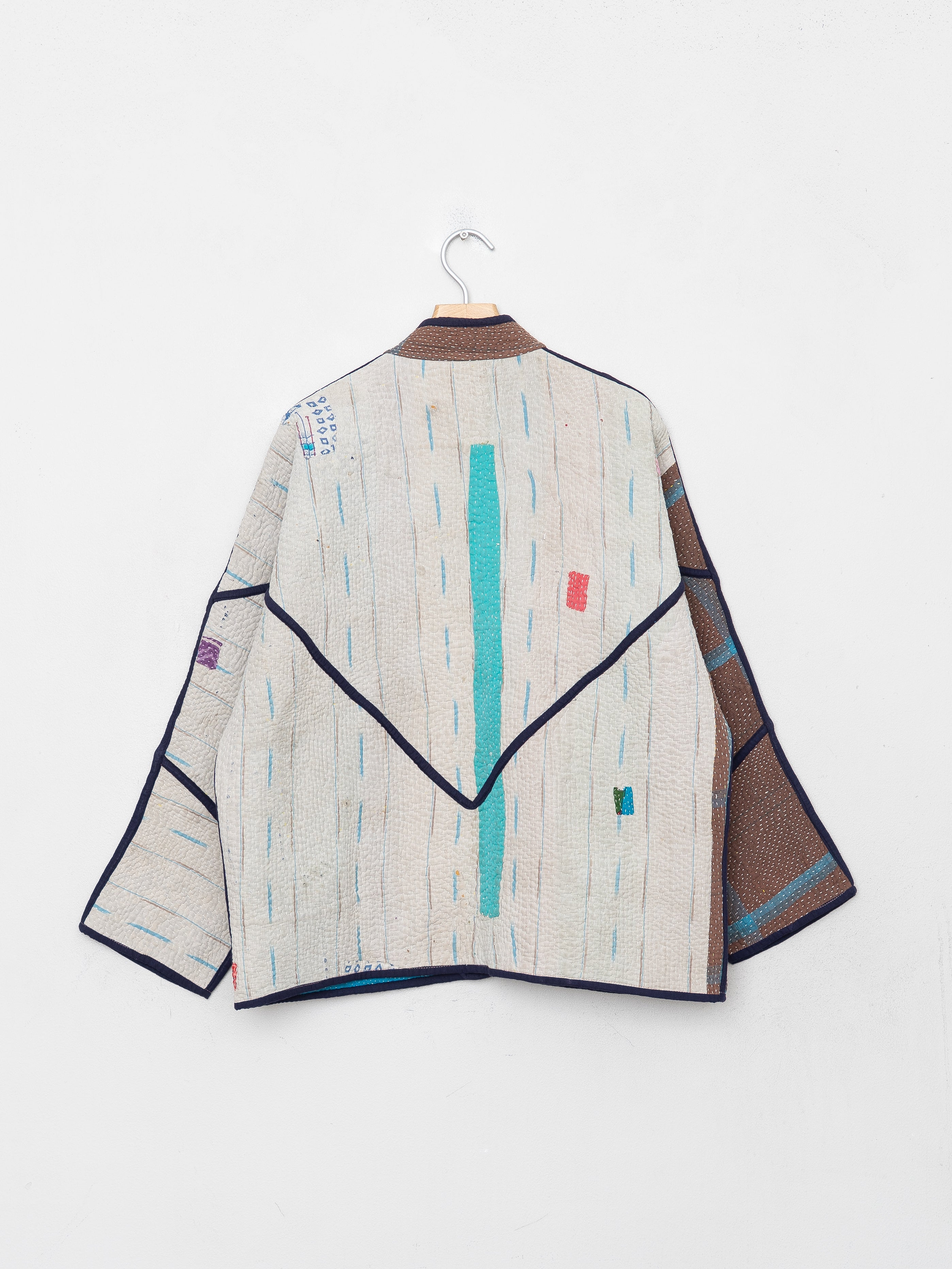 The Ladhiya Quilted Patchwork Kantha Jacket