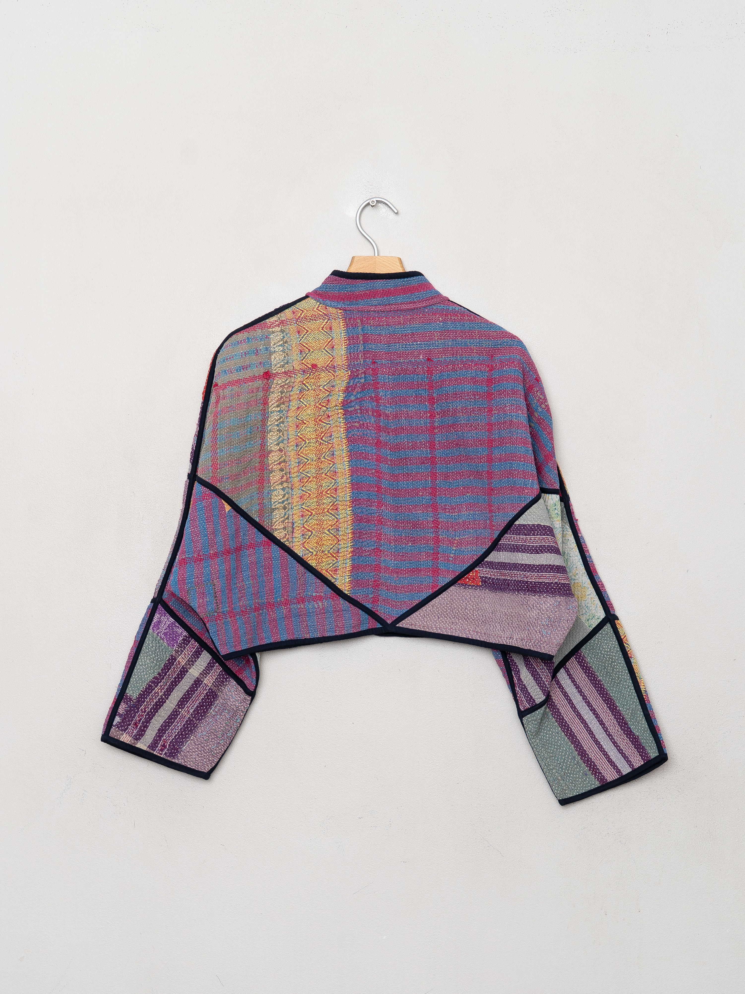 The Kaira Cropped Quilted Patchwork Kantha Jacket Wholesale