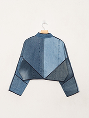 The Kaira Cropped Denim Jacket - Small