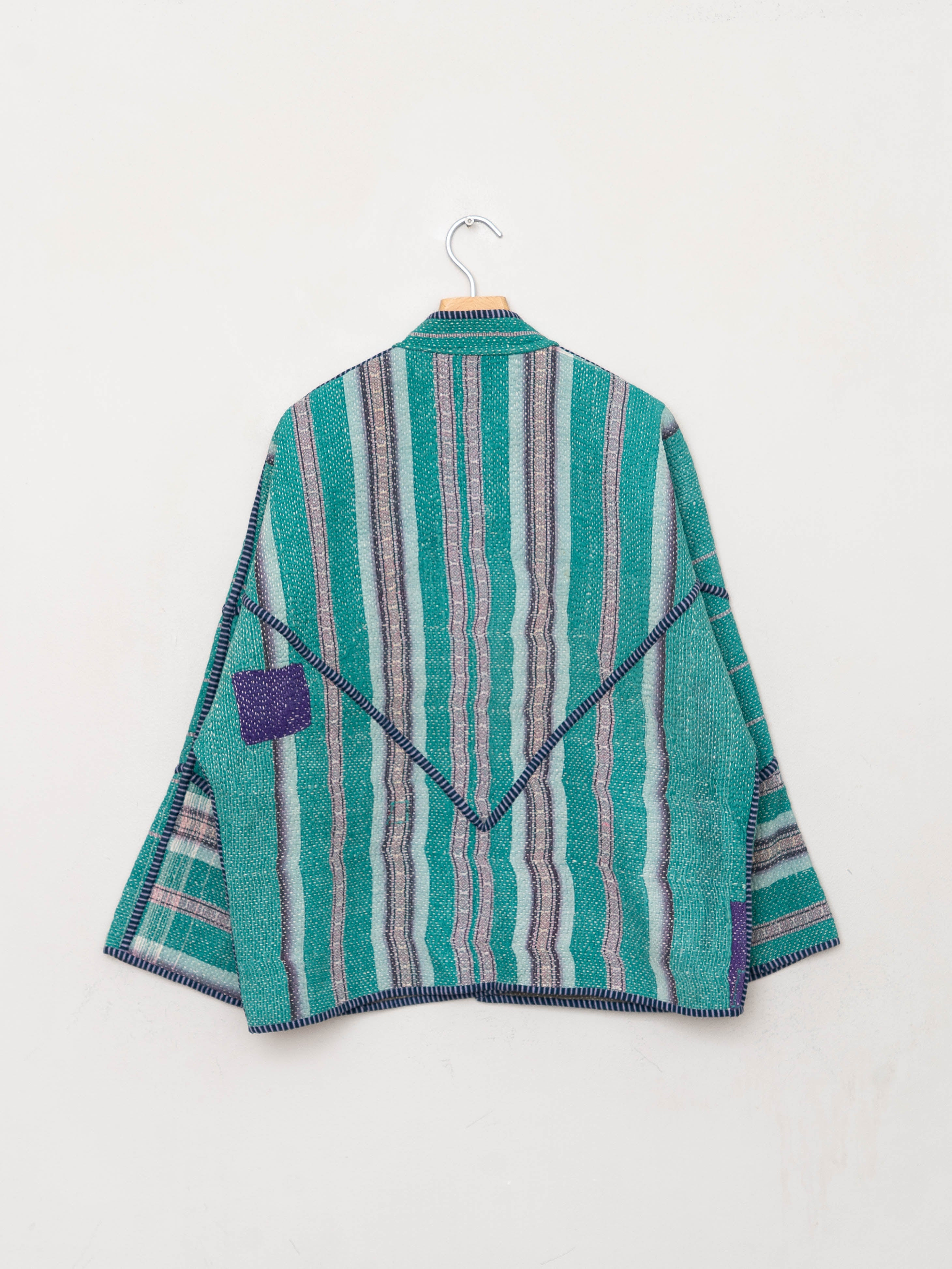 The Ladhiya Quilted Patchwork Kantha Jacket