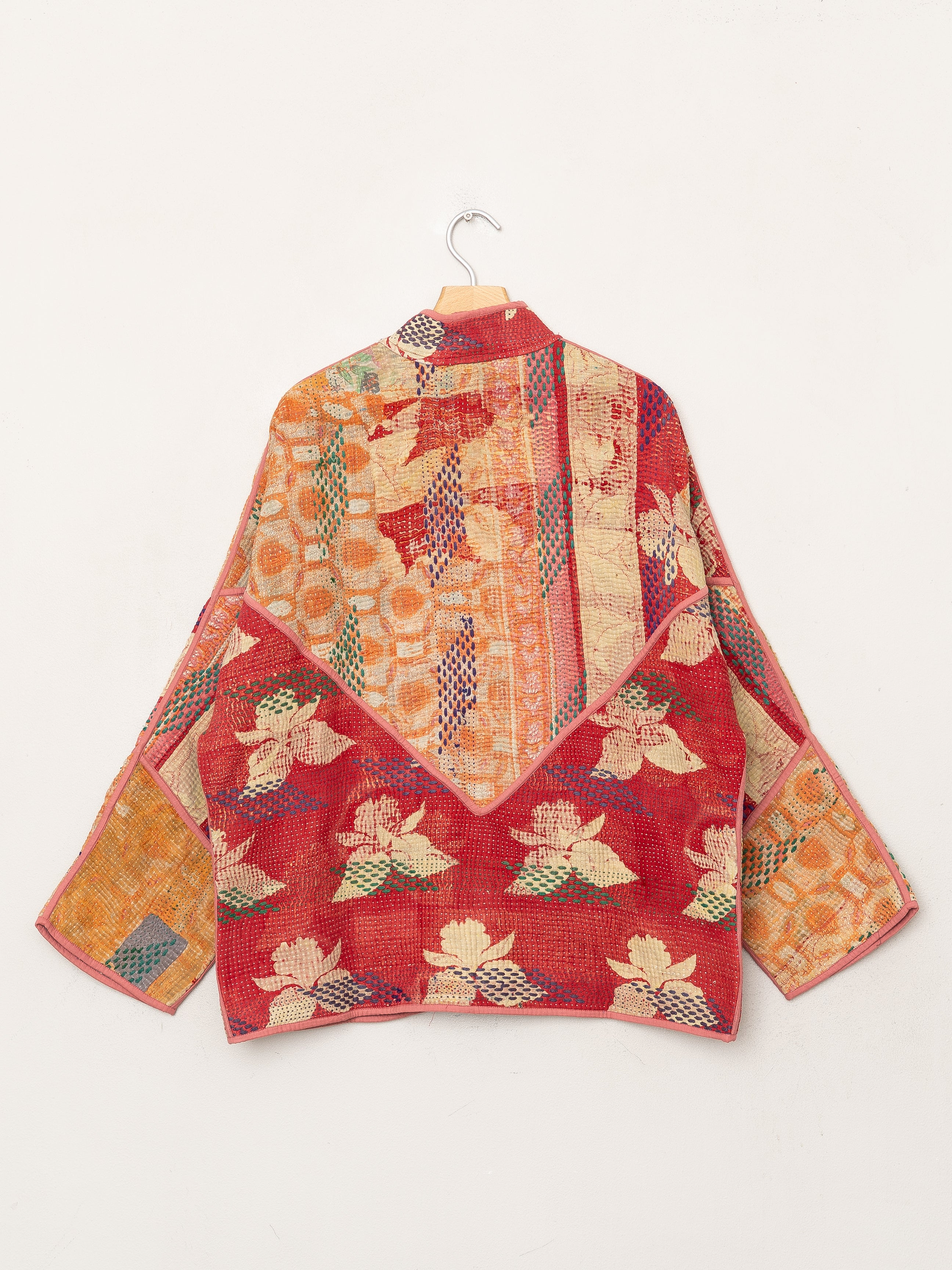 The Ladhiya Quilted Patchwork Kantha Jacket
