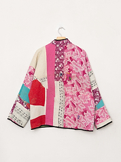The Ladhiya Quilted Patchwork Kantha Jacket