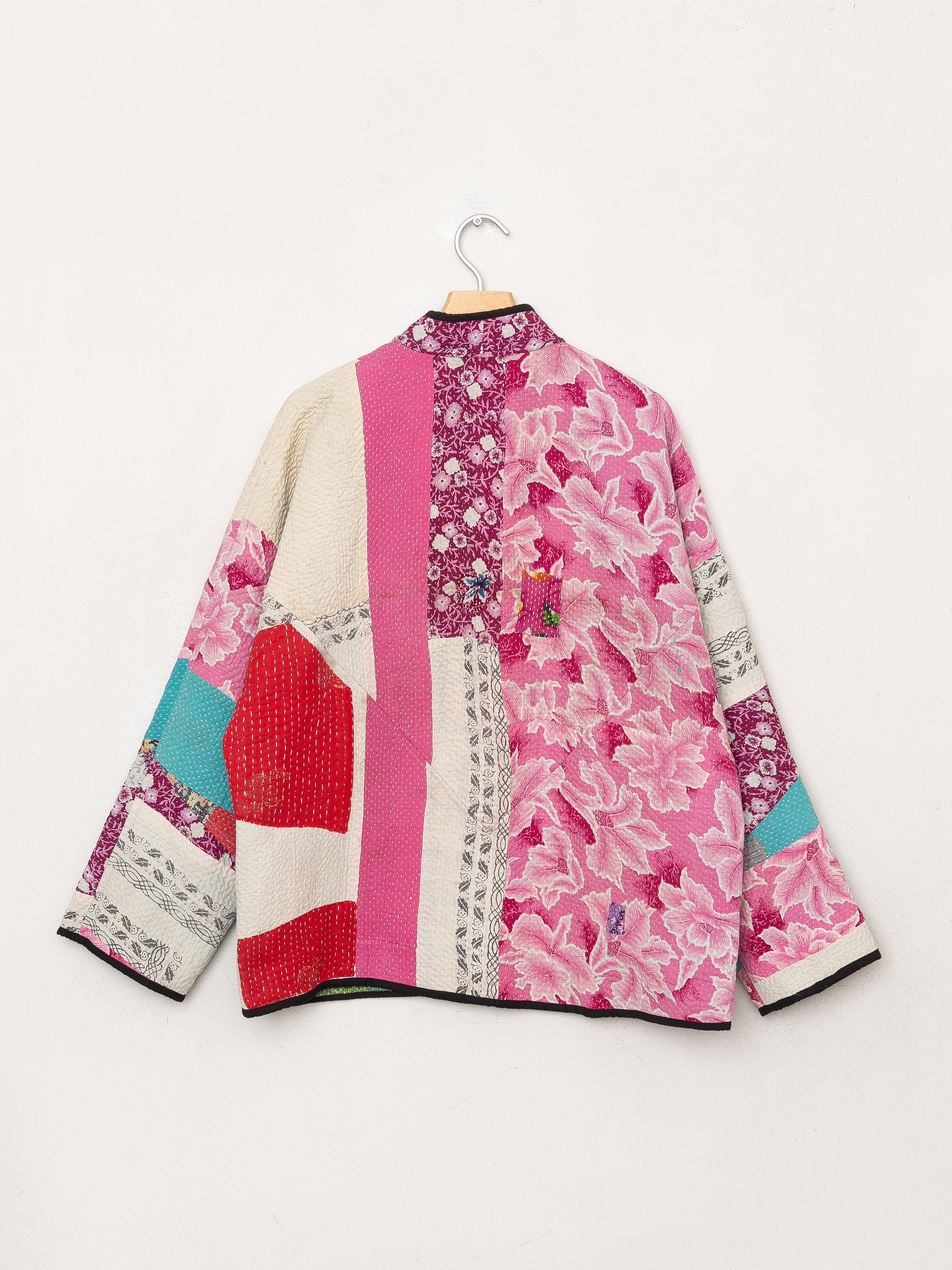 The Ladhiya Quilted Patchwork Kantha Jacket