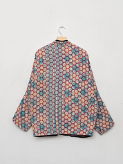 The Ishani Quilted Patchwork Kantha Jacket