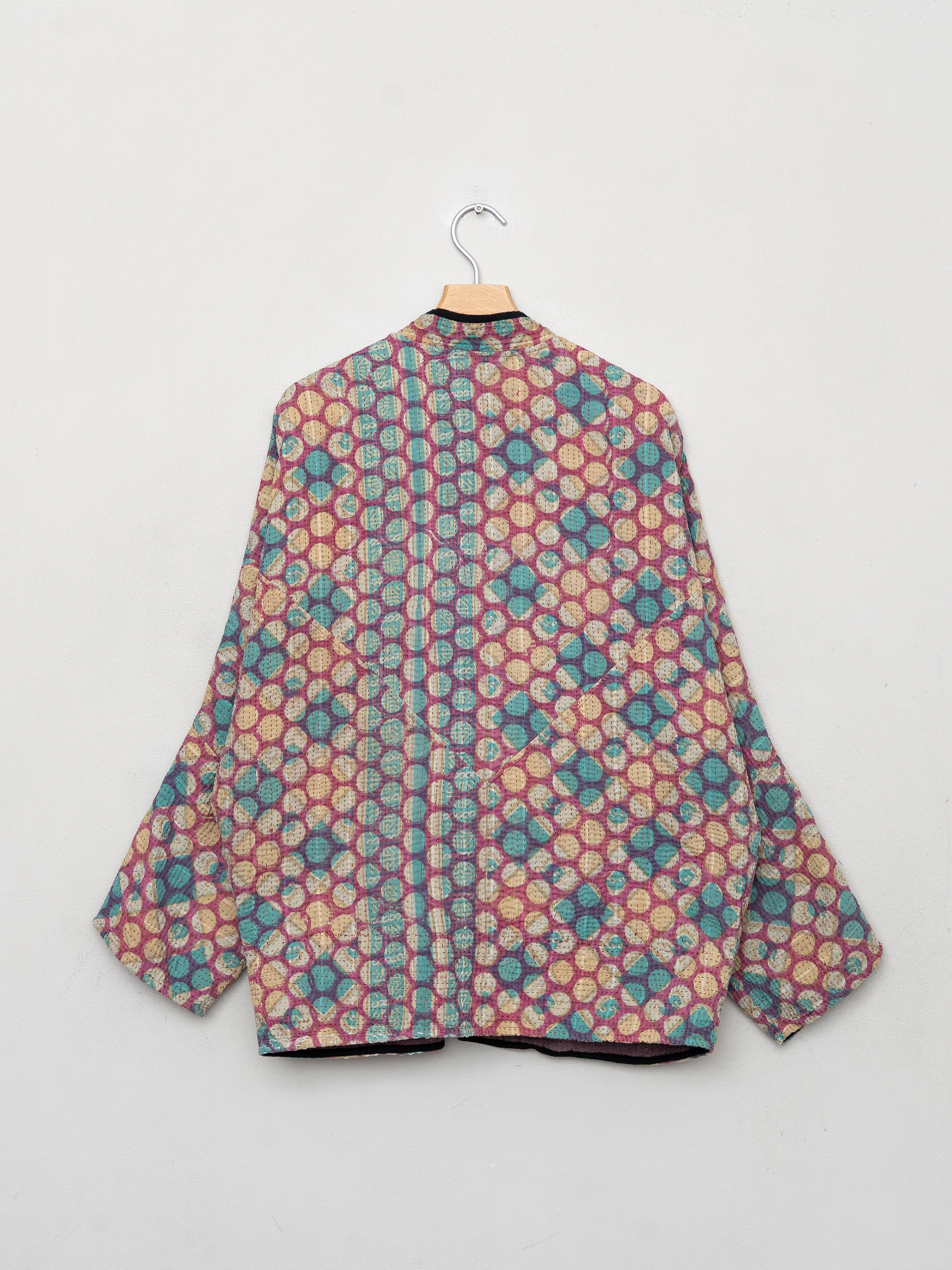 The Ishani Quilted Patchwork Kantha Jacket