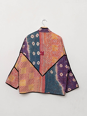 The Ladhiya Quilted Patchwork Kantha Jacket