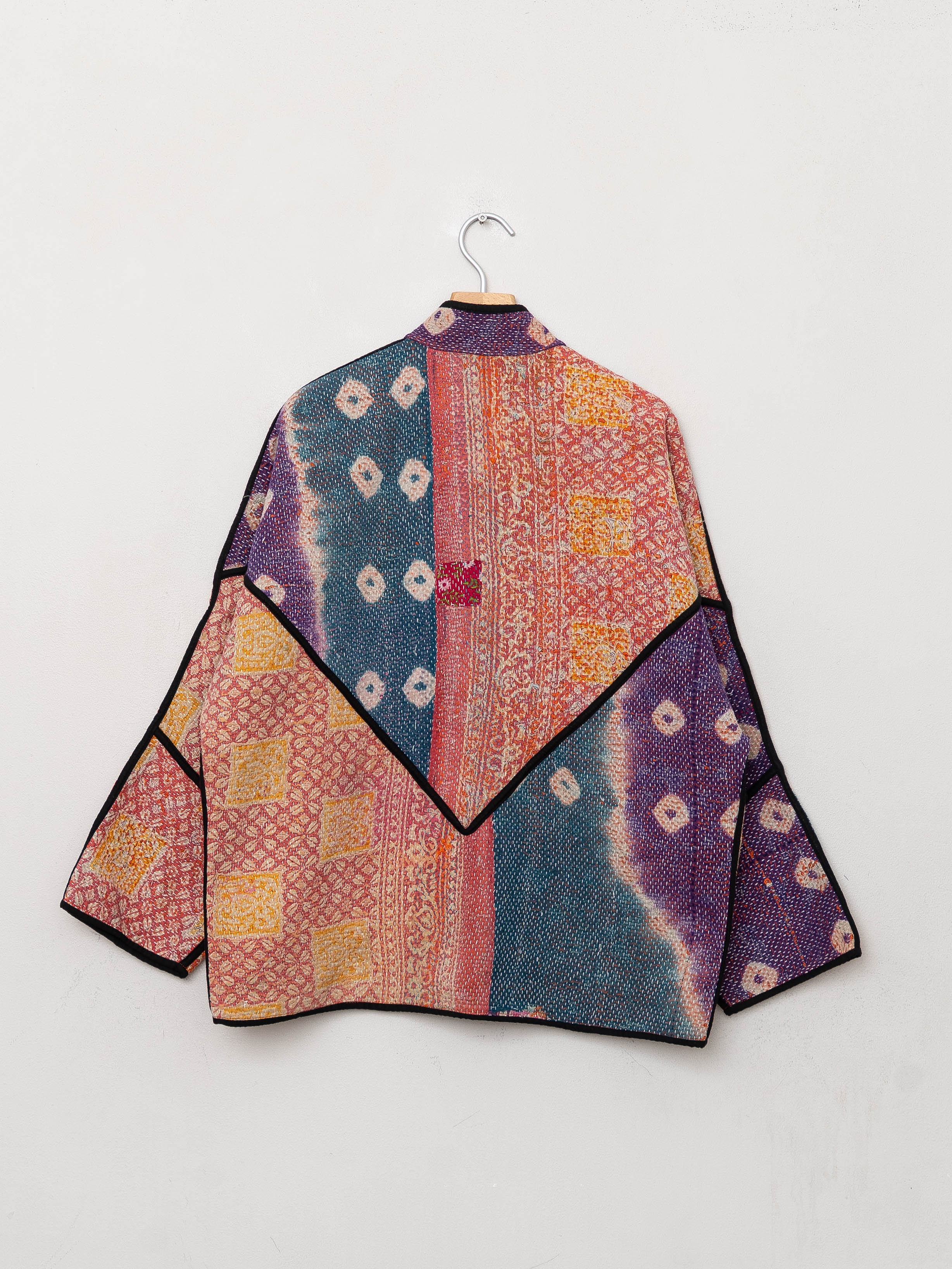 The Ladhiya Quilted Patchwork Kantha Jacket