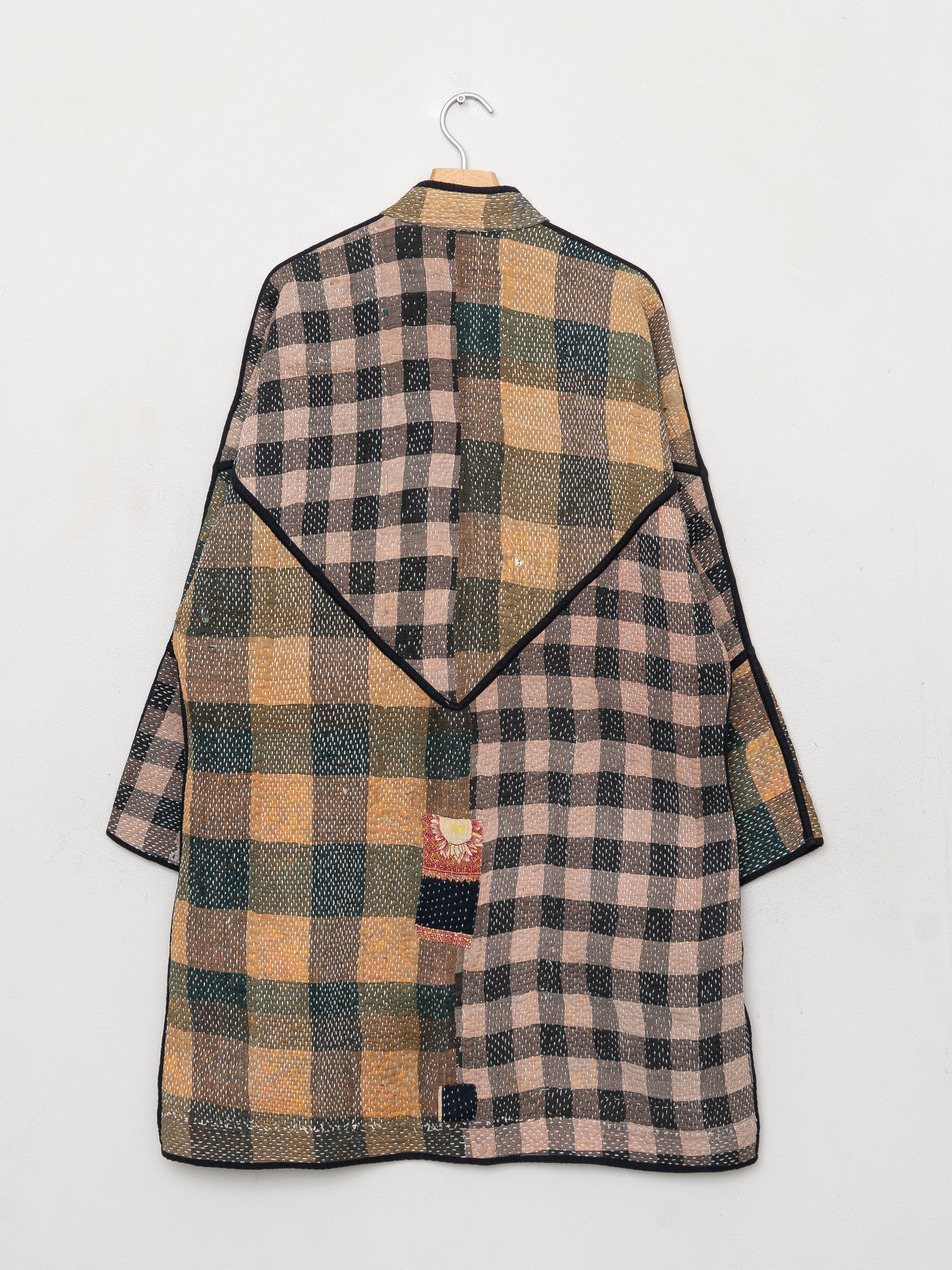 The Sai Quilted Patchwork Kantha Coat