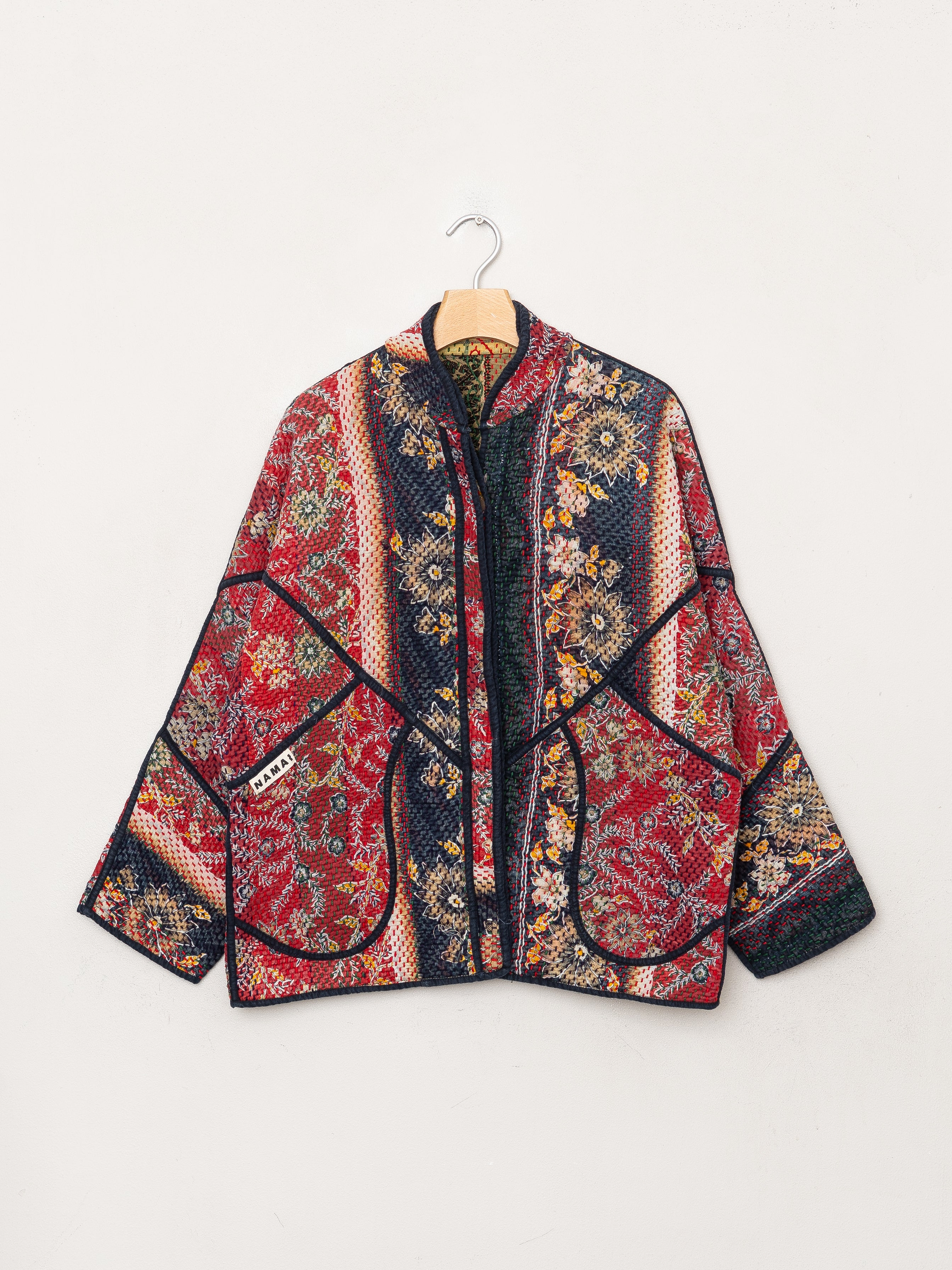 The Ladhiya Quilted Patchwork Kantha Jacket